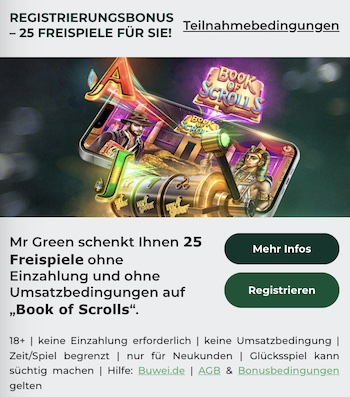 Mr Green Freispiele