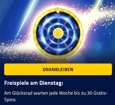 Freispiele am Dienstag bei Admiralbet Slots